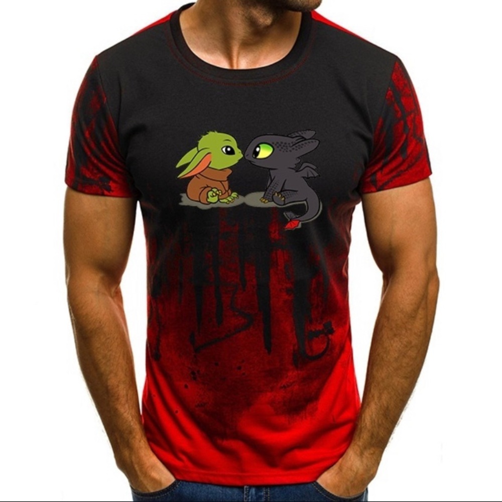 Toothless & Grogu Print T-shirt
How To Train Your Dragon 🐉